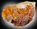 Wulfenite from Rowley Mine, 20 km northwest of Theba, Painted Rock Mountains, Maricopa County, Arizona