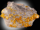 Wulfenite from Rowley Mine, 20 km northwest of Theba, Painted Rock Mountains, Maricopa County, Arizona