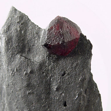 Almandine Garnet in Graphite from Erving, Franklin County, Massachusetts