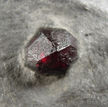 Almandine Garnet in Graphite from Erving, Franklin County, Massachusetts