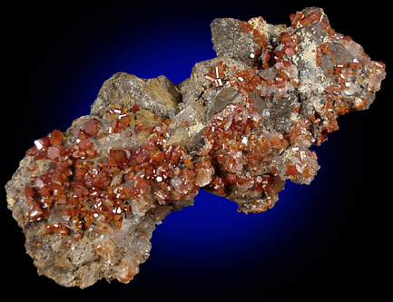 Vanadinite and Cerussite from Old Yuma Mine, west of Tucson, Pima County, Arizona