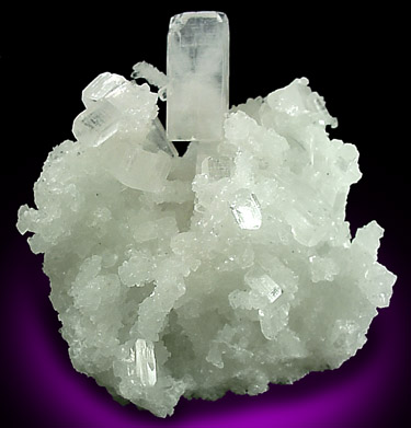 Apophyllite on Prehnite from Mumbai, Maharashtra, India