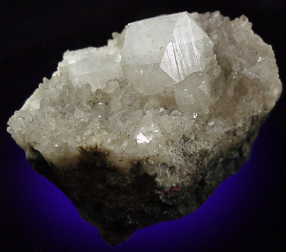 Apophyllite on Quartz from Upper New Street Quarry, Paterson, Passaic County, New Jersey