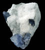 Benitoite in Natrolite from Benitoite Gem Mine, San Benito County, California (Type Locality for Benitoite)