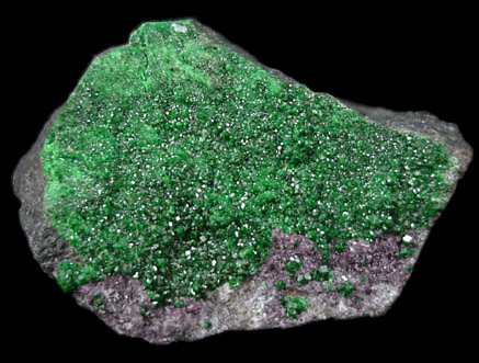 Uvarovite Garnet from Saranovskoye Mine, Sarany, Permskaya Oblast', Ural Mountains, Russia (Type Locality for Uvarovite)