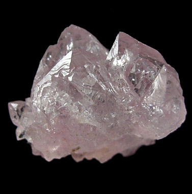 Quartz var. Rose Quartz Crystals from Lavra da Ilha, Taquaral, Jequitinhonha River, Minas Gerais, Brazil