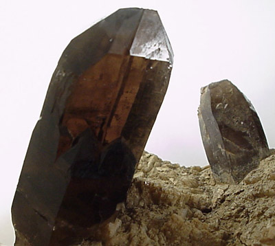 Orthoclase and Smoky Quartz from Moat Mountain, Hale's Location, Carroll County, New Hampshire