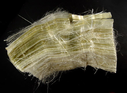 Clinochrysotile var. Asbestos from Black Rock Mine, Thetford Mines, Qubec, Canada