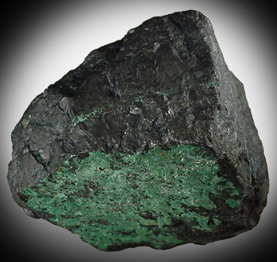 Stannite with Malachite from Warren Mining District, Bisbee, Warren District, Cochise County, Arizona