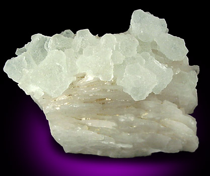 Fluorite on Barite from Genevieve Barite Mine, Mesa County, Colorado