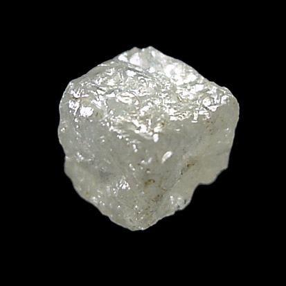 Diamond (5.75 carat cubic crystal) from Mbuji-Mayi (Miba), 300 km east of Tshikapa, Democratic Republic of the Congo