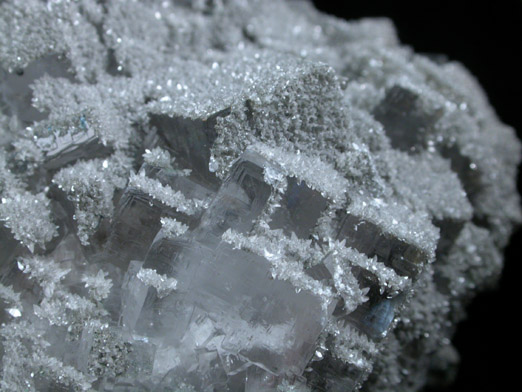 Fluorite, Barite, Calcite from Mina Emilio, Loroñe, Caravia District, Asturias, Spain