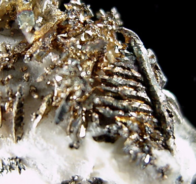 Silver in Calcite from La Nevada Mine, Batopilas, Chihuahua, Mexico