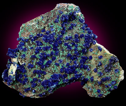 Azurite and Malachite from Morenci Mine, Clifton District, Greenlee County, Arizona