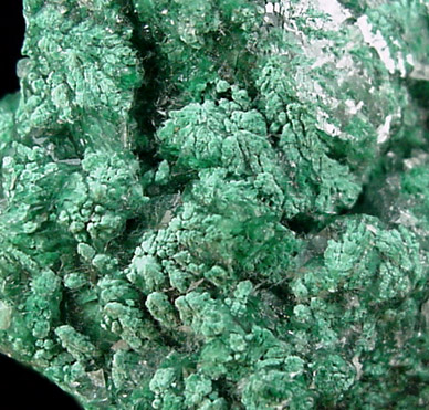 Malachite included in Calcite from Lavender Pit, Bisbee, Cochise County, Arizona