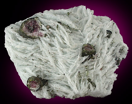 Elbaite on Albite from Governador Valadares, Minas Gerais, Brazil