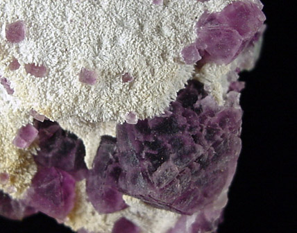 Fluorite in Quartz from Judith Lynn Claim, Grant County, New Mexico