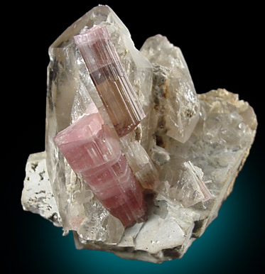 Elbaite Tourmaline in Quartz from Minas Gerais, Brazil