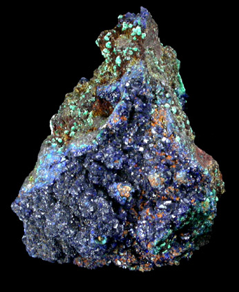 Azurite and Malachite from Bisbee, Warren District, Cochise County, Arizona