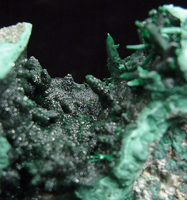 Malachite from Lukuni Mine, Lubumbashi, Katanga Copperbelt, Haut-Katanga Province, Democratic Republic of the Congo