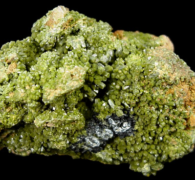 Pyromorphite from Wheatley Mine, Phoenixville, Chester County, Pennsylvania