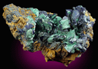 Azurite and Malachite from Copper Queen Mine, Bisbee, Warren District, Cochise County, Arizona