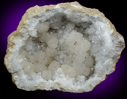 Quartz Geode with Calcite from Keokuk, Lee County, Iowa