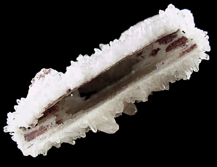 Quartz pseudomorph after Anhydrite from Silver Point Mine, Ouray County, Colorado