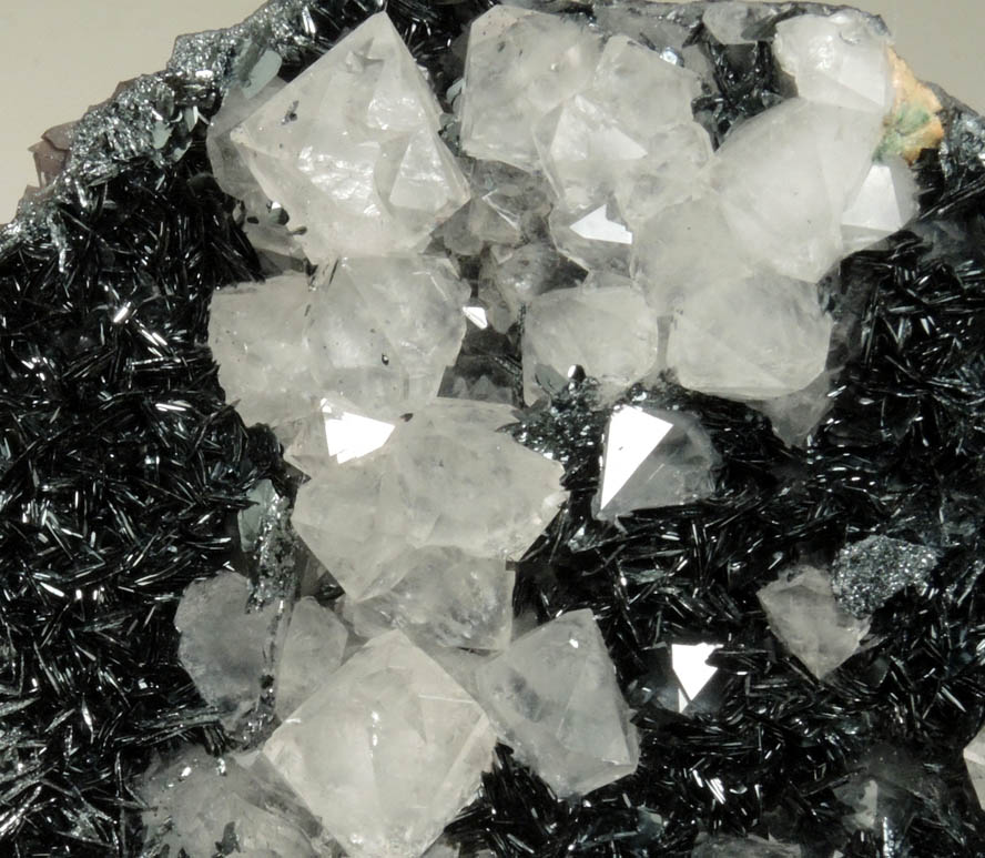 Quartz var. Cumberland Habit on Specular Hematite from Egremont, West Cumberland Iron Mining District, Cumbria, England