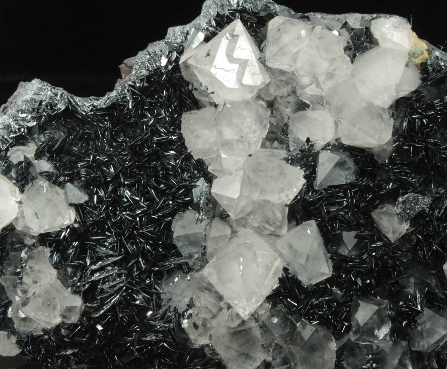 Quartz var. Cumberland Habit on Specular Hematite from Egremont, West Cumberland Iron Mining District, Cumbria, England
