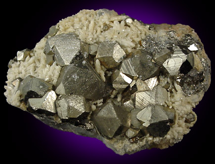 Pyrite and Quartz from Butte Mining District, Summit Valley, Silver Bow County, Montana