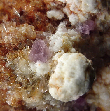 Creedite and Fluorite from Mina Navidad, 19 km northwest of Abasolo, Durango, Mexico