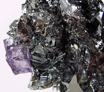 Sphalerite with Fluorite from Elmwood Mine, Carthage, Smith County, Tennessee