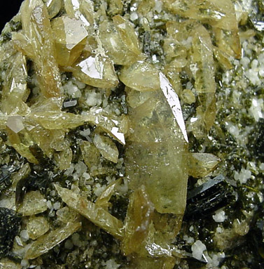 Titanite var. Sphene with Epidote from Capelinha, Minas Gerais, Brazil