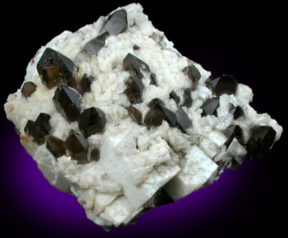 Microcline, Albite, Smoky Quartz from Middle Moat Mountain, Hales Location, Carroll County, New Hampshire