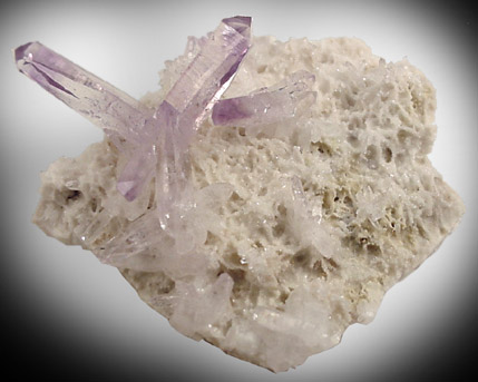 Quartz var. Amethyst from Piedra Parada, near Las Vigas, Tatatila, Veracruz, Mexico