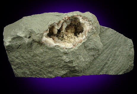 Millerite and Pyrite from US Route 27 road cut, Halls Gap, Lincoln County, Kentucky