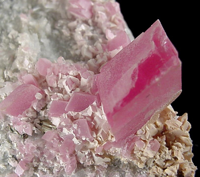 Rhodochrosite, Pyrite, Quartz from Sweet Home Mine, Buckskin Gulch, Alma District, Park County, Colorado