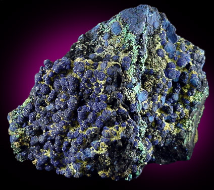 Azurite and Malachite from Azurite Pit, Phelps Dodge Morenci Mine, Morenci, Greenlee County, Arizona