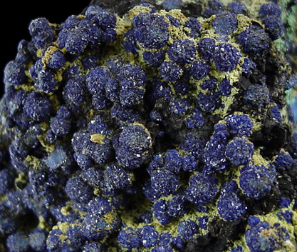 Azurite and Malachite from Azurite Pit, Phelps Dodge Morenci Mine, Morenci, Greenlee County, Arizona