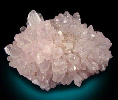 Quartz var. Rose Quartz Crystals from Itinga, Minas Gerais, Brazil