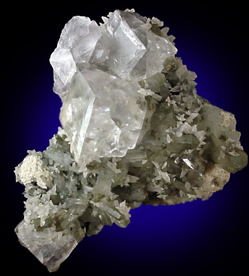 Fluorite, Quartz, Calcite from Naica District, Saucillo, Chihuahua, Mexico