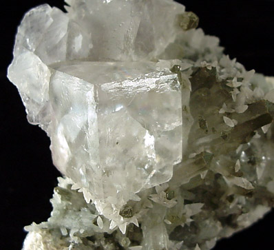 Fluorite, Quartz, Calcite from Naica District, Saucillo, Chihuahua, Mexico