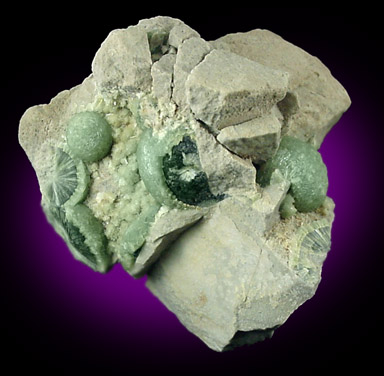 Wavellite from Avant, Garland County, Arkansas