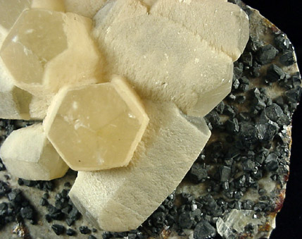 Calcite with Sphalerite from Tri-State mining district, Cherokee County, Kansas
