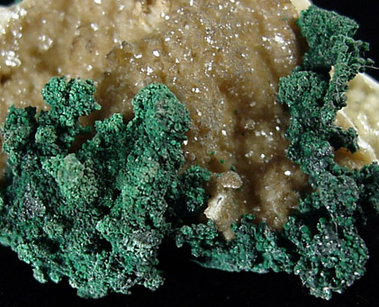 Malachite on Dolomite from Tsumeb Mine, Otavi-Bergland District, Oshikoto, Namibia