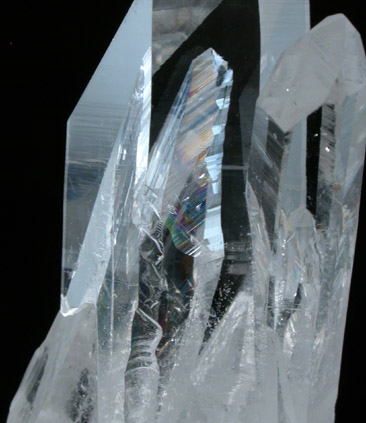 Quartz included in Quartz from Hot Springs, Garland County, Arkansas