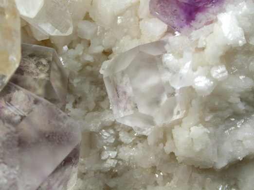 Fluorite and Quartz on Dolomite from Shangbao Mine, Leiyang, Hunan, China