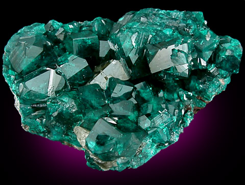 Dioptase with Cerussite from Tsumeb Mine, Otavi-Bergland District, Oshikoto, Namibia