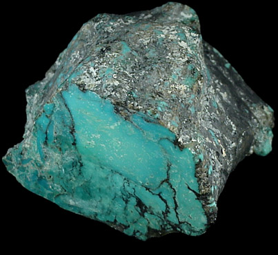 Turquoise from Mineral Park Mines, Kingman, Mohave County, Arizona